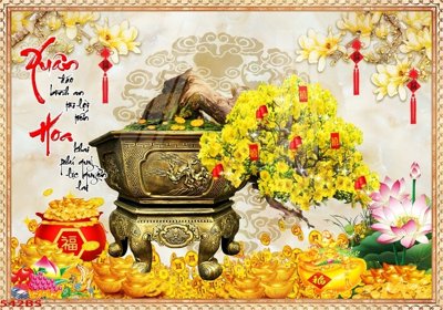 File PSD File tranh chậu mai bonsai 542BS (bản gốc) độ phân giải cao