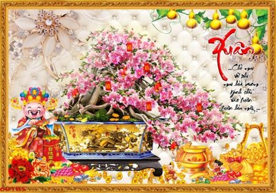 File in ấn File tranh chậu mai bonsai 601BS (bản gốc) từ file gốc