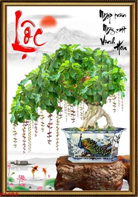 Download file gốc File tranh chậu mai bonsai 614BS (in mica) logo
