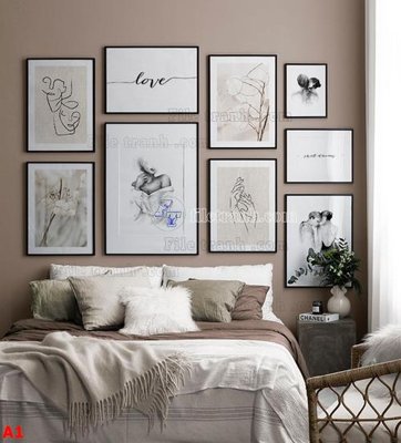 Download file gốc File tranh bộ nhiều tấm A1 (in lụa) cao cấp