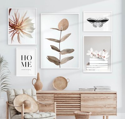 Hình ảnh file gốc in lụa File tranh bộ nhiều tấm in nhà hàng khách sạn tối giản A1006