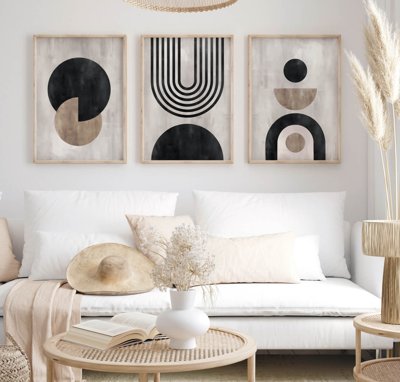 Tải file File tranh bộ nhiều tấm in nhà hàng khách sạn tối giản A1019 (PSD) cho in tranh kính