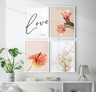 File tranh File tranh bộ nhiều tấm in nhà hàng khách sạn tối giản A1097 (ảnh gốc) in trần xuyên sáng