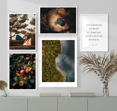 File tranh File tranh bộ nhiều tấm in nhà hàng khách sạn tối giản A1136 (bản gốc) in canvas