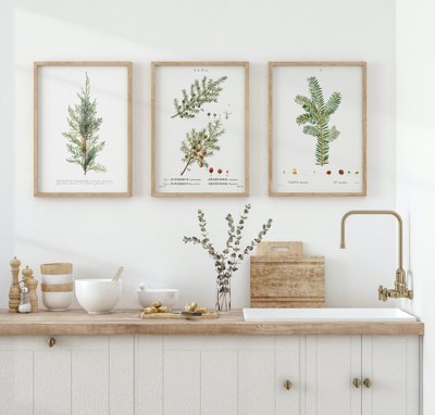 File tranh File tranh bộ nhiều tấm in nhà hàng khách sạn tối giản A1138 (gốc) phong cách tối giản