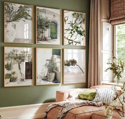 File gốc File tranh bộ nhiều tấm in nhà hàng khách sạn tối giản A1144 (in mica) làm quà tặng