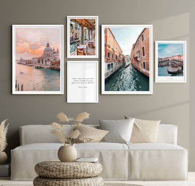 File tranh gốc in trần nhà File tranh bộ nhiều tấm in nhà hàng khách sạn tối giản A1196 3D