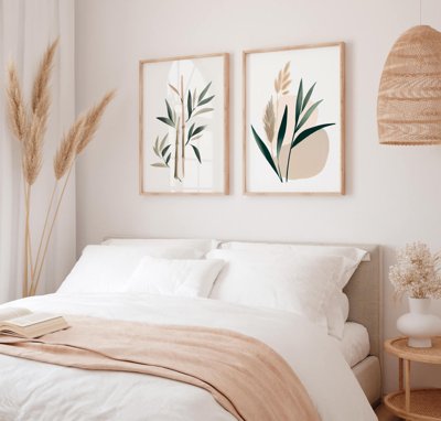 File PSD File tranh bộ nhiều tấm in nhà hàng khách sạn tối giản A1217 (gốc) cho designer