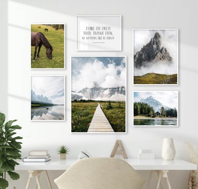 File tranh File tranh bộ nhiều tấm in nhà hàng khách sạn tối giản A1261 (bản gốc) treo quán cafe