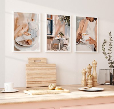 Tải file File tranh bộ nhiều tấm in nhà hàng khách sạn tối giản A1278 (gốc) làm file quảng cáo