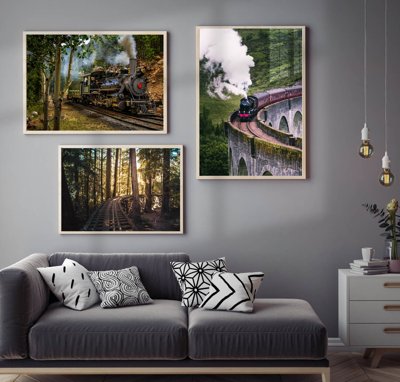 File PSD File tranh bộ nhiều tấm in nhà hàng khách sạn tối giản A1328 (nguyên gốc) chất lượng cao