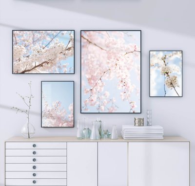 File gốc in mica File tranh bộ nhiều tấm in nhà hàng khách sạn tối giản A1331 chất lượng