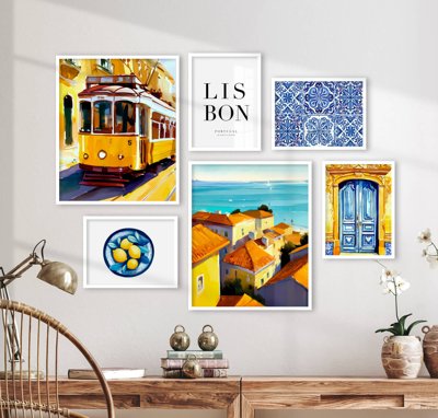 File in trần File tranh bộ nhiều tấm in nhà hàng khách sạn tối giản A1344 (bản gốc) trời sao