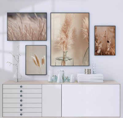 Ảnh gốc file in lụa File tranh bộ nhiều tấm in nhà hàng khách sạn tối giản A1345 chi tiết