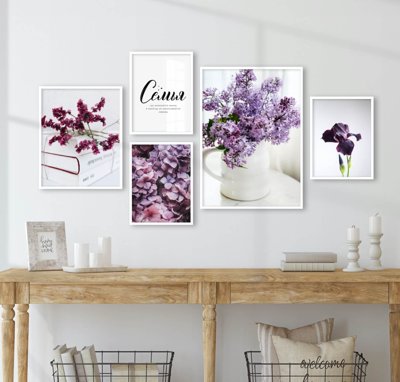 Tải file File tranh bộ nhiều tấm in nhà hàng khách sạn tối giản A1348 (gốc) in tranh tráng gương