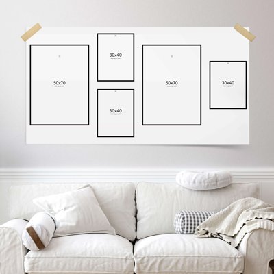 File in mica File tranh bộ nhiều tấm in nhà hàng khách sạn tối giản A1387 (bản gốc) siêu trong