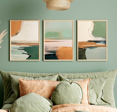 Tải về hình ảnh gốc File tranh bộ nhiều tấm in nhà hàng khách sạn tối giản A1434 sắc nét