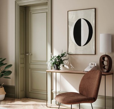 Ảnh gốc File tranh bộ nhiều tấm in nhà hàng khách sạn tối giản A1471 (độ nét cao) in tráng gương