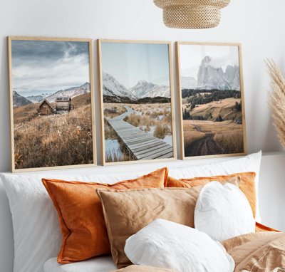 File in ấn File tranh bộ nhiều tấm in nhà hàng khách sạn tối giản A1484 (bản gốc) chất lượng cao