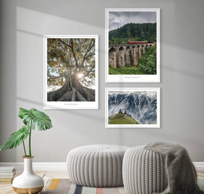 File PSD File tranh bộ nhiều tấm in nhà hàng khách sạn tối giản A1490 (gốc) tách lớp chi tiết