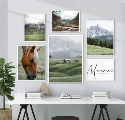 File gốc File tranh bộ nhiều tấm in nhà hàng khách sạn tối giản A1517 (trang trí) phòng làm việc