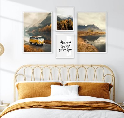 File in lụa File tranh bộ nhiều tấm in nhà hàng khách sạn tối giản A1529 (tân cổ điển) File tranh bộ nhiều tấm in nhà hàng khách sạn tối giản A1529