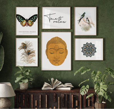 Tải file File tranh bộ nhiều tấm in nhà hàng khách sạn tối giản A1545 (ảnh gốc) in gạch 3D