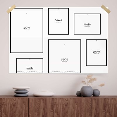 File gốc File tranh bộ nhiều tấm in nhà hàng khách sạn tối giản A1549 (PNG) chất lượng cao