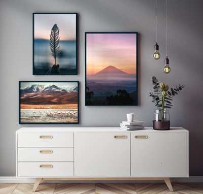 File ảnh File tranh bộ nhiều tấm in nhà hàng khách sạn tối giản A1553 (gốc) dùng in Pano