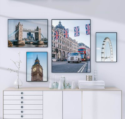 Tải file File tranh bộ nhiều tấm in nhà hàng khách sạn tối giản A1567 (gốc) làm tranh treo tường