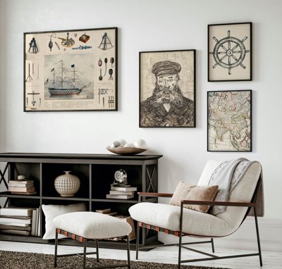 File ảnh File tranh bộ nhiều tấm in nhà hàng khách sạn tối giản A1572 (gốc) dùng in Pano