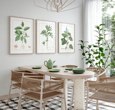 File in lụa File tranh bộ nhiều tấm in nhà hàng khách sạn tối giản A1592 (phong cảnh) File tranh bộ nhiều tấm in nhà hàng khách sạn tối giản A1592