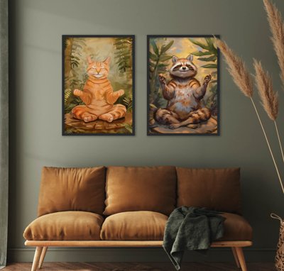 File tranh File tranh bộ nhiều tấm in nhà hàng khách sạn tối giản A1617 (bản gốc) in lụa dán tường