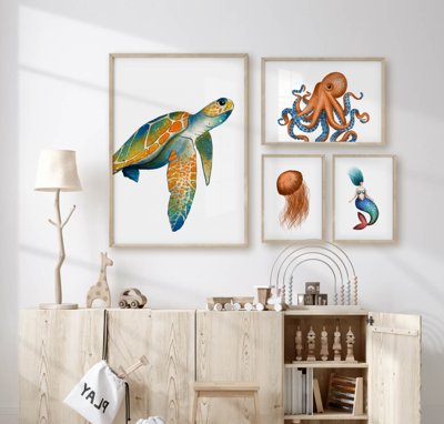 Tải file File tranh bộ nhiều tấm in nhà hàng khách sạn tối giản A1670 (gốc) in tranh tráng gương