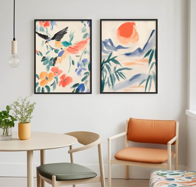 Tải file File tranh bộ nhiều tấm in nhà hàng khách sạn tối giản A1696 (gốc) làm file quảng cáo