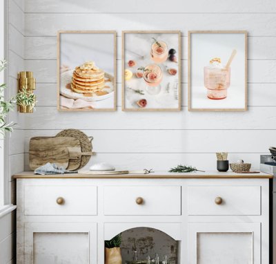 File PSD File tranh bộ nhiều tấm in nhà hàng khách sạn tối giản A1713 (gốc) cho designer