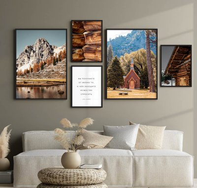 File tranh File tranh bộ nhiều tấm in nhà hàng khách sạn tối giản A1717 (file gốc) chủ đề phong thủy