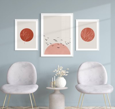 File gốc File tranh bộ nhiều tấm in nhà hàng khách sạn tối giản A1738 (in mica) làm bảng hiệu