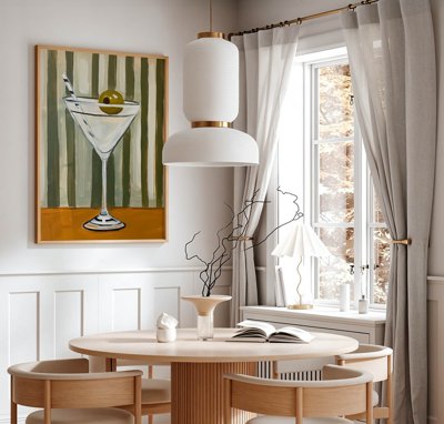 File in ấn cao cấp File tranh bộ nhiều tấm in nhà hàng khách sạn tối giản A1744 (file gốc)