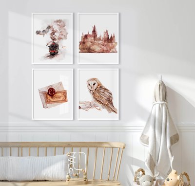 Hình ảnh file gốc in trần nhà File tranh bộ nhiều tấm in nhà hàng khách sạn tối giản A1745