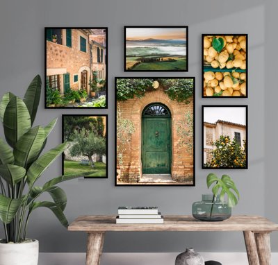 File in lụa File tranh bộ nhiều tấm in nhà hàng khách sạn tối giản A1747 (phong cảnh) File tranh bộ nhiều tấm in nhà hàng khách sạn tối giản A1747