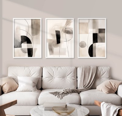 File in lụa File tranh bộ nhiều tấm in nhà hàng khách sạn tối giản A1757 (hoa văn) File tranh bộ nhiều tấm in nhà hàng khách sạn tối giản A1757