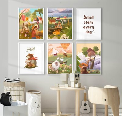 Tải file File tranh bộ nhiều tấm in nhà hàng khách sạn tối giản A1760 (gốc) làm file tranh quảng cáo