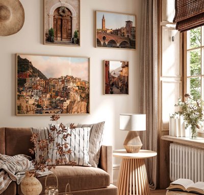 File PSD in ấn File tranh bộ nhiều tấm in nhà hàng khách sạn tối giản A1763 (chất lượng cao)