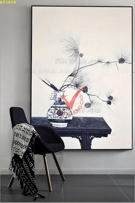 Tải về hình ảnh gốc File tranh hiện đại Sơn Dầu AT1018 sắc nét