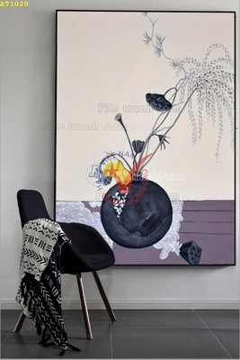 File tranh ảnh gốc File tranh hiện đại Sơn Dầu AT1020 dùng cho in khổ lớn