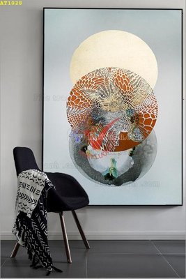 File in lụa File tranh hiện đại Sơn Dầu AT1028 (hoa văn) File tranh hiện đại Sơn Dầu AT1028