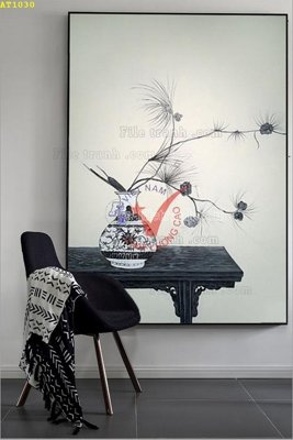 File tranh File tranh hiện đại Sơn Dầu AT1030 (gốc) phong cách tối giản