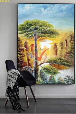 File gốc File tranh hiện đại Sơn Dầu AT1060 (in lụa) tranh mã đáo