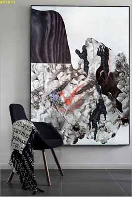 File in trần File tranh hiện đại Sơn Dầu AT1071 (bản gốc) phong cảnh